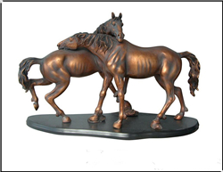 內蒙古銅馬雕塑鑄造 內蒙古銅馬雕塑鑄造