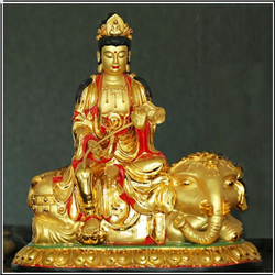 文殊菩薩銅雕塑 文殊菩薩銅雕塑