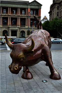 上海外灘銅牛 上海外灘銅牛