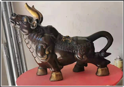 鑄銅牛雕塑擺件 鑄銅牛雕塑擺件