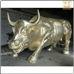 鎏金銅牛雕塑 鎏金銅牛雕塑