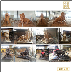 廠家制作鑄銅獅子 廠家制作鑄銅獅子