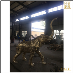 酒店別墅門口銅雕大象 酒店別墅門口銅雕大象