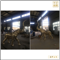 貼金室外銅大象雕塑 貼金室外銅大象雕塑