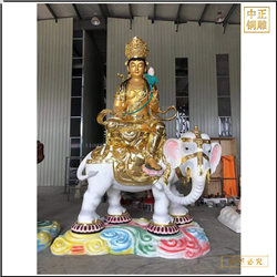 批發文殊普賢菩薩純銅佛像 批發文殊普賢菩薩純銅佛像