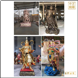護法天神韋天將軍神像銅雕塑 護法天神韋天將軍神像銅雕塑