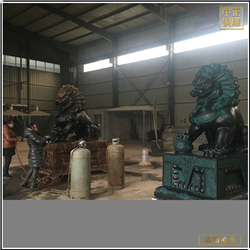 銅獅子踩球踩獅子工藝品擺件 銅獅子踩球踩獅子工藝品擺件