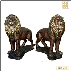 一對銅獅子雕塑價格 一對銅獅子雕塑價格