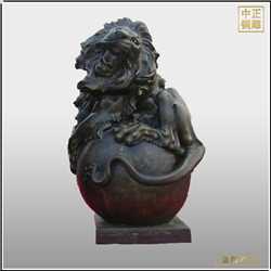 張嘴銅獅子制作 張嘴銅獅子制作