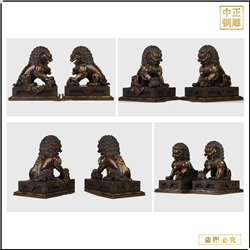 鑄銅獅子動物雕塑 鑄銅獅子動物雕塑