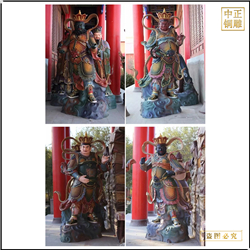 5米純銅四大天王雕塑 5米純銅四大天王雕塑