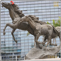 公司門口大型鑄銅馬雕塑 公司門口大型鑄銅馬雕塑