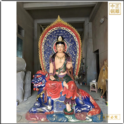 大型文殊普賢雕塑 大型文殊普賢雕塑