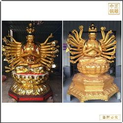 彩繪千手觀音菩薩銅像鑄造廠 彩繪千手觀音菩薩銅像鑄造廠