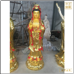 站像觀音菩薩銅像 站像觀音菩薩銅像