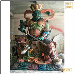 鑄銅四大天王像貼金廠家 鑄銅四大天王像貼金廠家