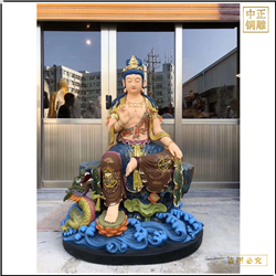 鑄銅文殊普賢菩薩像廠家 鑄銅文殊普賢菩薩像廠家