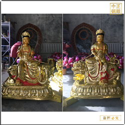 2.5米文殊普賢坐像銅佛像 2.5米文殊普賢坐像銅佛像