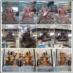 2米四大天王菩薩銅佛像廠 2米四大天王菩薩銅佛像廠