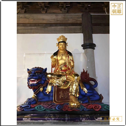 寺院廟宇文殊普賢銅雕塑 寺院廟宇文殊普賢銅雕塑