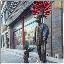 小孩買(mǎi)糖葫蘆人物雕塑 小孩買(mǎi)糖葫蘆人物雕塑