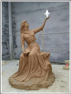 校園讀書泥塑雕塑圖片 校園讀書泥塑雕塑圖片