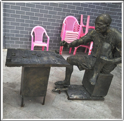 下象棋雕塑圖片 下象棋雕塑圖片