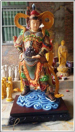 彩繪韋陀雕塑 彩繪韋陀雕塑