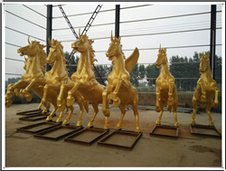 廣場銅馬雕塑 廣場銅馬雕塑