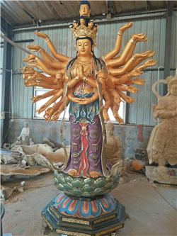 鑄銅千手觀音雕塑 鑄銅千手觀音雕塑